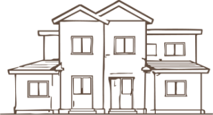 フルサポートプランの住宅イラスト
