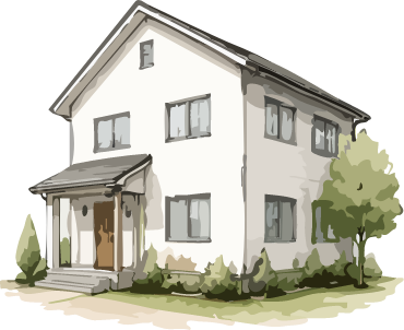 完成した住宅のイラスト